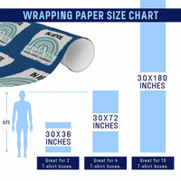 Sexual Assault Awareness Wrapping Paper Roll In April We Wear Teal Ribbon