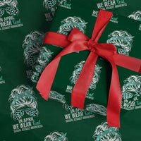 Sexual Assault Awareness Wrapping Paper Roll In April We Wear Teal Women