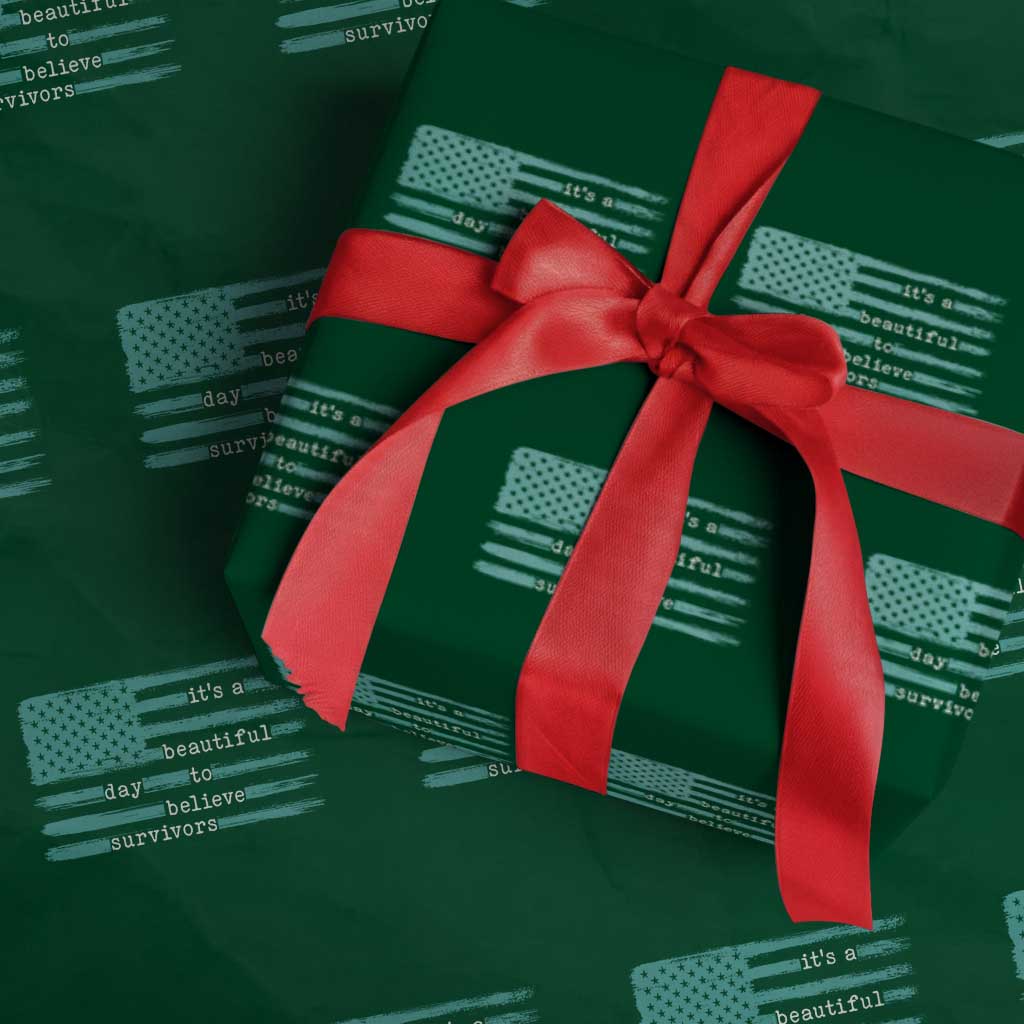 Sexual Assault Awareness Wrapping Paper Roll It's a Beautiful Day To Believe Survivors