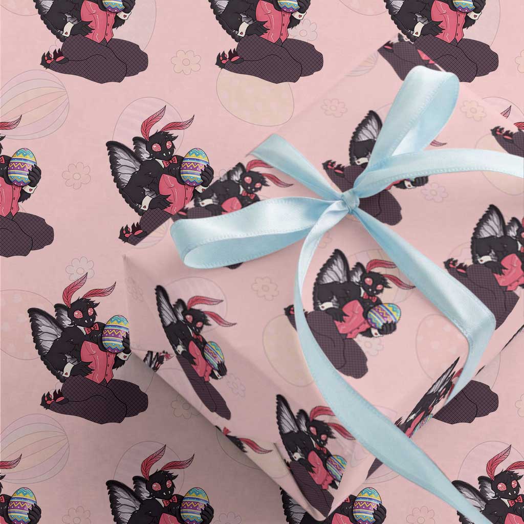 Sexy Easter Bunny Mothman Wrapping Paper Roll Cryptid Humor Gift