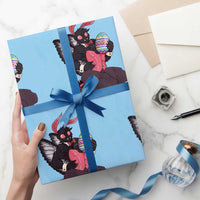 Sexy Easter Bunny Mothman Wrapping Paper Roll Cryptid Humor Gift
