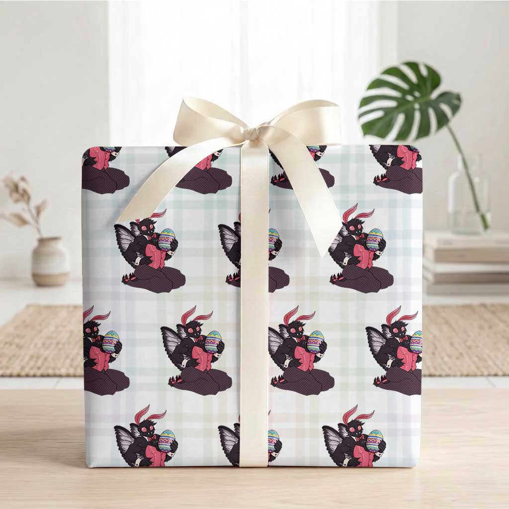 Sexy Easter Bunny Mothman Wrapping Paper Roll Cryptid Humor Gift