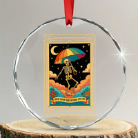 Shade Never Made Anybody Less Gay Crystal Glass Ornament Funny Skeleton Rainbow Pride Month - Wonder Print Shop