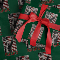 Shake And Bake George Washington 4th of July Couple Matching Wrapping Paper Roll