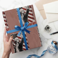 Shake And Bake George Washington 4th of July Couple Matching Wrapping Paper Roll