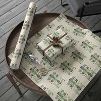 Shamrock Cross Irish St Patrick's Day Wrapping Paper Roll Not Lucky Simply Blessed