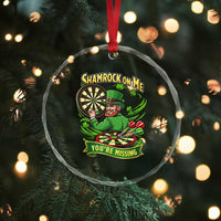Shamrock On Me Youre Missing Crystal Glass Ornament St Patricks Day Darts Player Gift