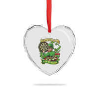 Shamrock On Me Youre Missing Heart Crystal Glass Ornament St Patricks Day Darts Player Gift