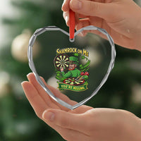 Shamrock On Me Youre Missing Heart Crystal Glass Ornament St Patricks Day Darts Player Gift