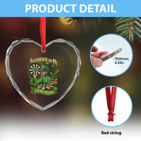 Shamrock On Me Youre Missing Heart Crystal Glass Ornament St Patricks Day Darts Player Gift