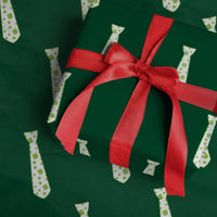 Shamrocks Tie Wrapping Paper Roll Kids St Patricks Day Costume Party Humor