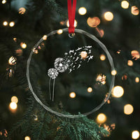 Shark Dandelion Flower for Ocean Wildlife Lover Crystal Glass Ornament