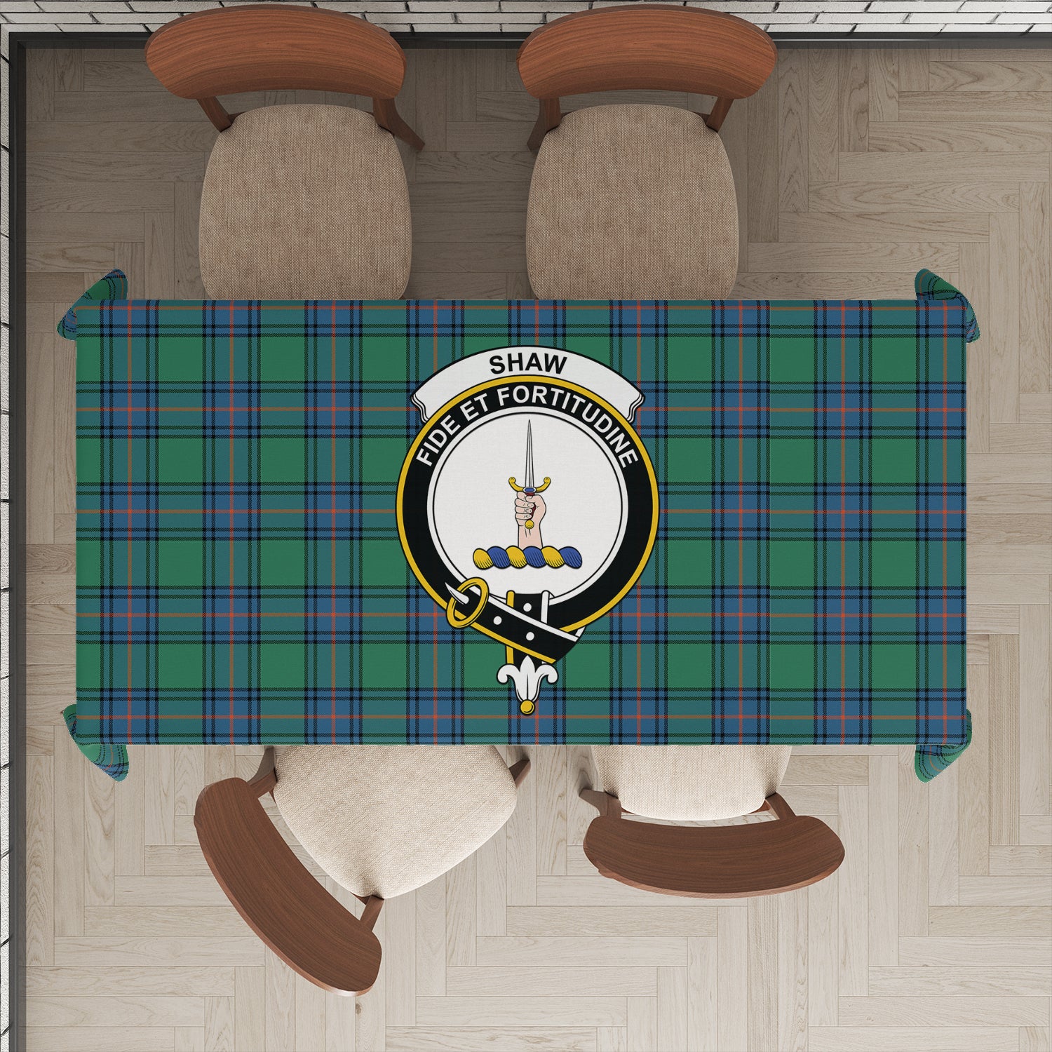 shaw-ancient-family-crest-tartan-tablecloth