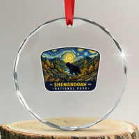 Shenandoah National Park Crystal Glass Ornament Starry Night Virginia Bear Mountain