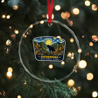 Shenandoah National Park Crystal Glass Ornament Starry Night Virginia Bear Mountain