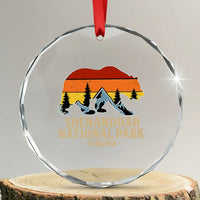 Shenandoah National Park Crystal Glass Ornament Vintage Virginia Mountains Bear
