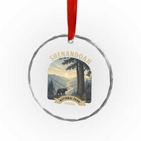 Shenandoah National Park Crystal Glass Ornament Vintage Virginia Nature Mountain Bear