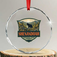 Shenandoah National Park Crystal Glass Ornament Virginia Black Bear Mountain