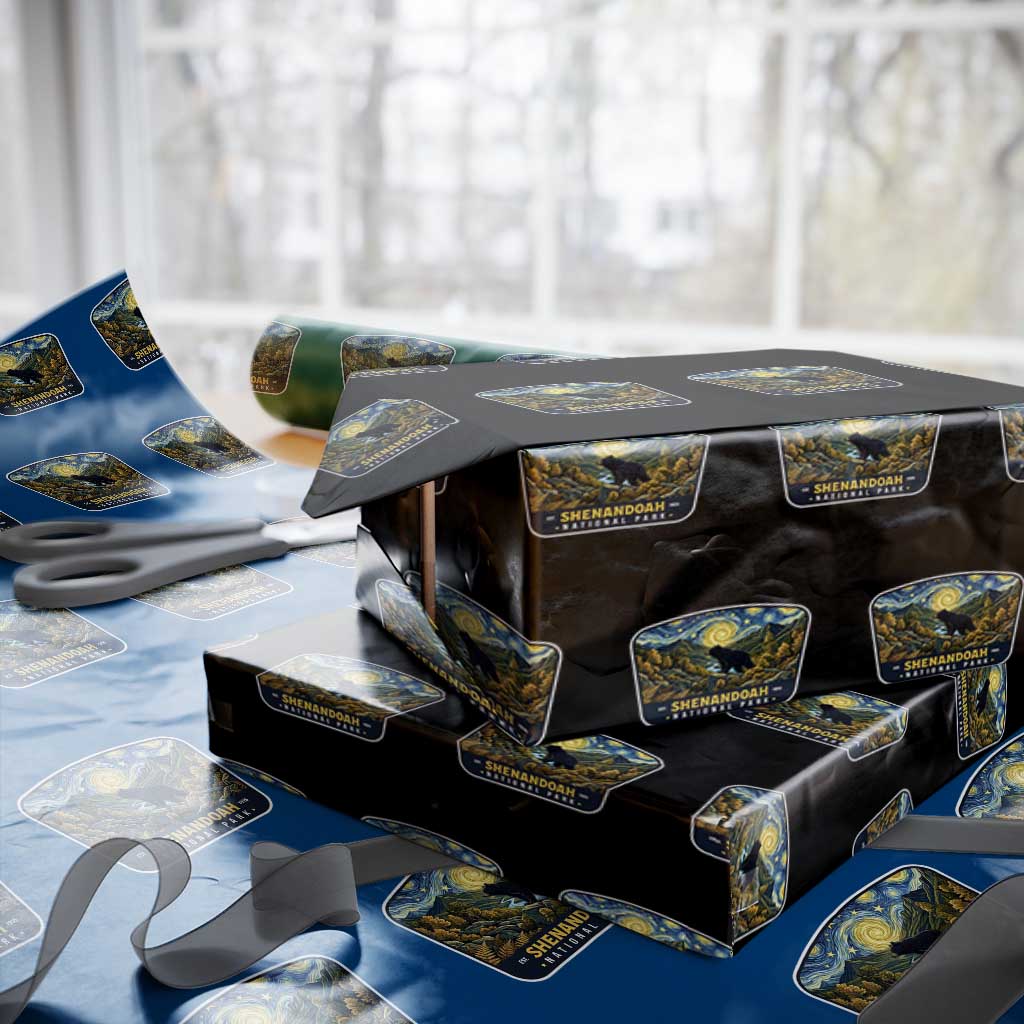 Shenandoah National Park Wrapping Paper Roll Starry Night Virginia Bear Mountain