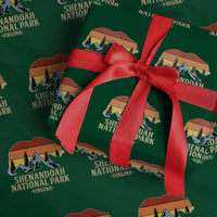 Shenandoah National Park Wrapping Paper Roll Vintage Virginia Mountains Bear