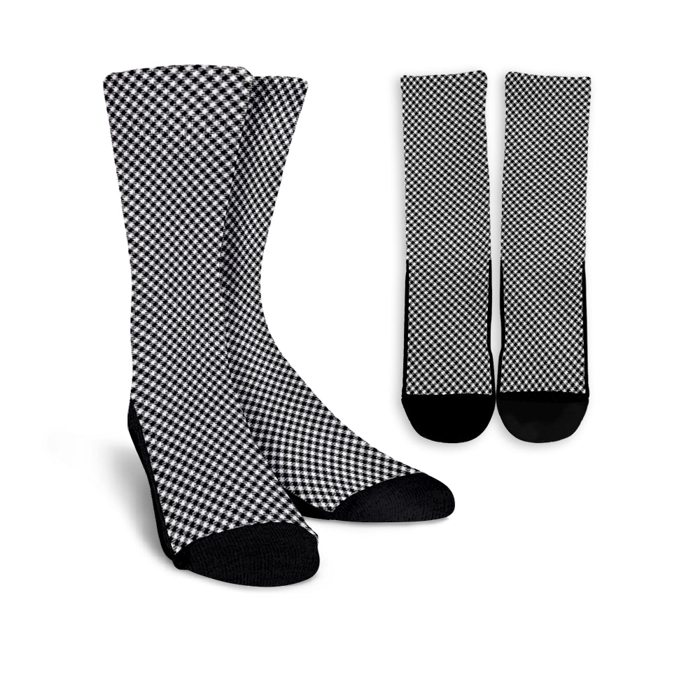 Shepherd Tartan Socks, Cross Tartan Plaid Socks, Long Tartan Socks Cross Style TS23
