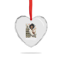 Shirley Chisholm Civil Rights Leader Quote Heart Crystal Glass Ornament Reject Stereotype