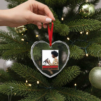 Shirley Chisholm Feminist Empowerment Heart Crystal Glass Ornament Unbought And Unbossed
