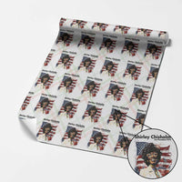Shirley Chisholm For President 1972 With American Flag Wrapping Paper Roll