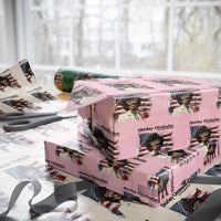 Shirley Chisholm For President 1972 With American Flag Wrapping Paper Roll