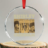 Shirley Chisholm For President Crystal Glass Ornament Historic Women Leader