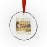 Shirley Chisholm For President Crystal Glass Ornament Historic Women Leader