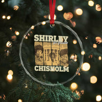 Shirley Chisholm For President Crystal Glass Ornament Historic Women Leader