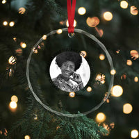 Shirley Chisholm Quote Crystal Glass Ornament Service Is The Rent You Pay
