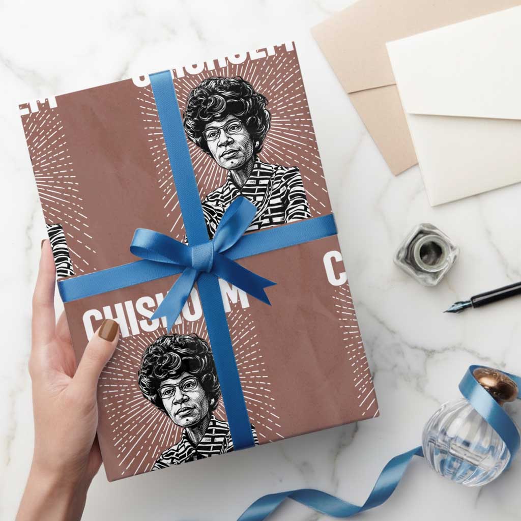 Shirley Chisholm Unbought And Unbossed Feminist Wrapping Paper Roll