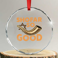 Shofar So Good Crystal Glass Ornament Funny Rosh Hashanah Jewish Holiday Gift - Wonder Print Shop