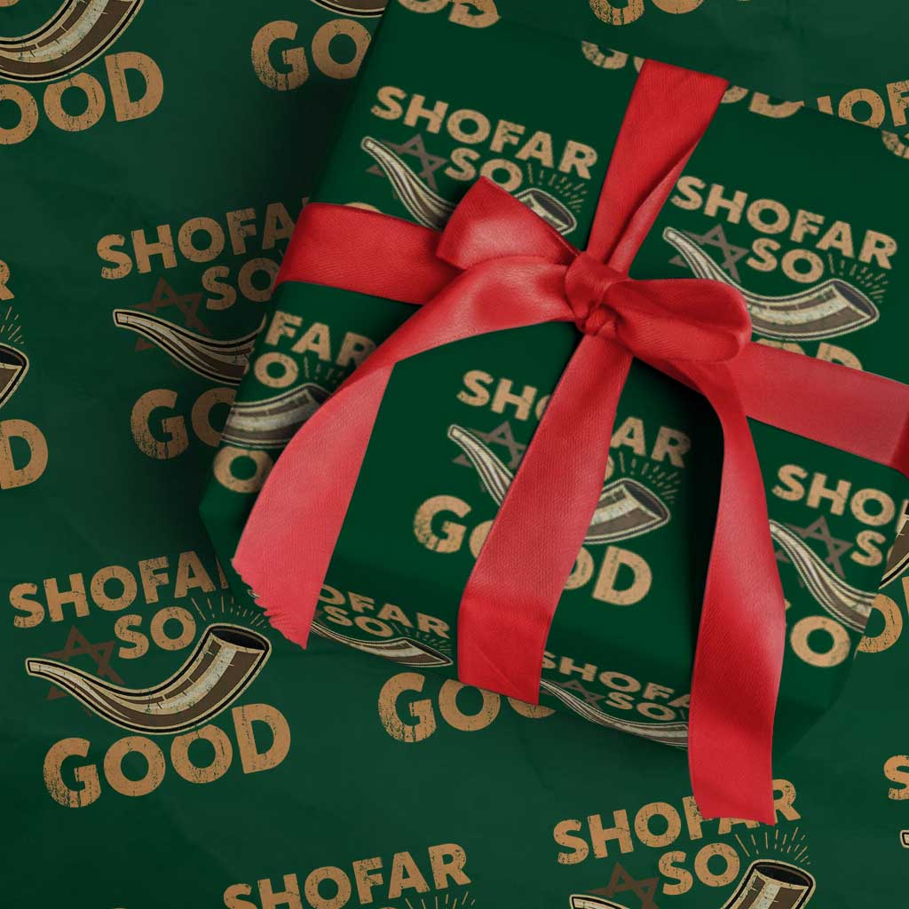 Shofar So Good Wrapping Paper Roll Funny Rosh Hashanah Jewish Holiday Gift - Wonder Print Shop