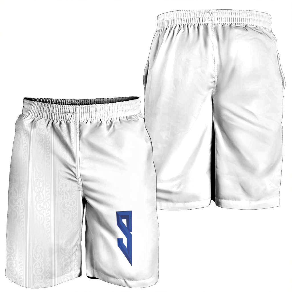 Custom Norway Football 2026 Combo Polo Shirt and Men's Shorts Nordic Knot Pattern White Color LT03