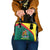 Grenada Shoulder Handbag Coat Of Arms With Bougainvillea Flowers LT7