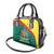 Grenada Shoulder Handbag Coat Of Arms With Bougainvillea Flowers LT7