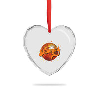Showgirl Heart Crystal Glass Ornament Orange Show Girl Concert Country Music Fan Gift
