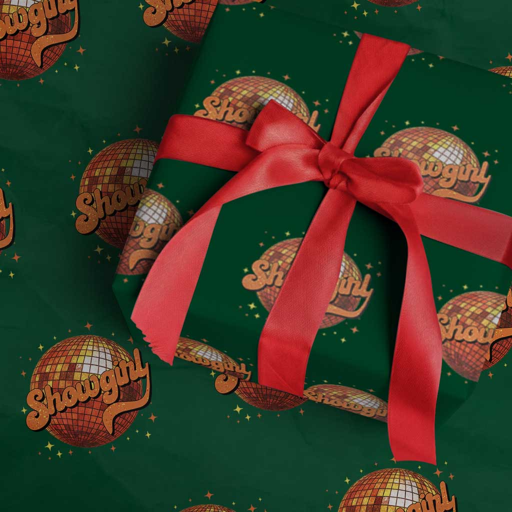 Showgirl Wrapping Paper Roll Orange Show Girl Concert Country Music Fan Gift