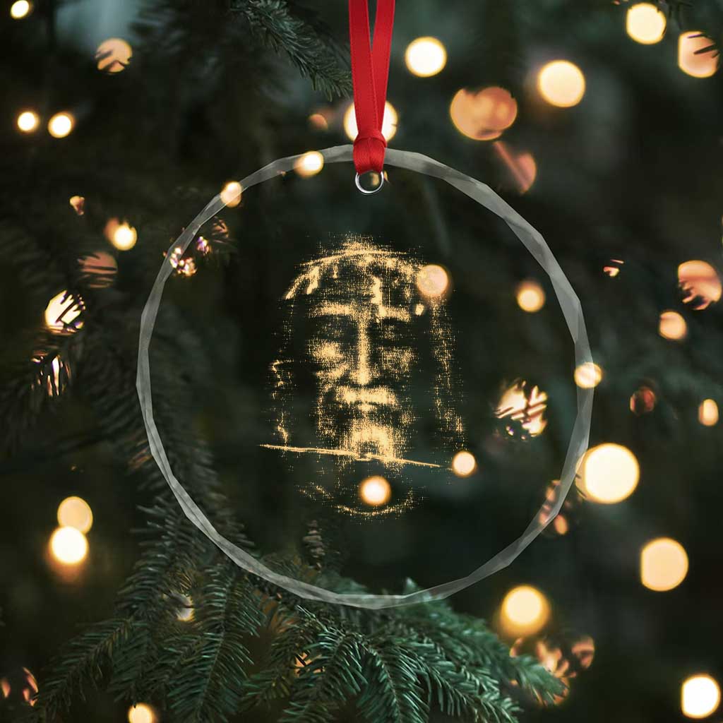 Shroud Of Turin Jesus Crystal Glass Ornament Jesus Christ Face Religious Catholic Christian Faith