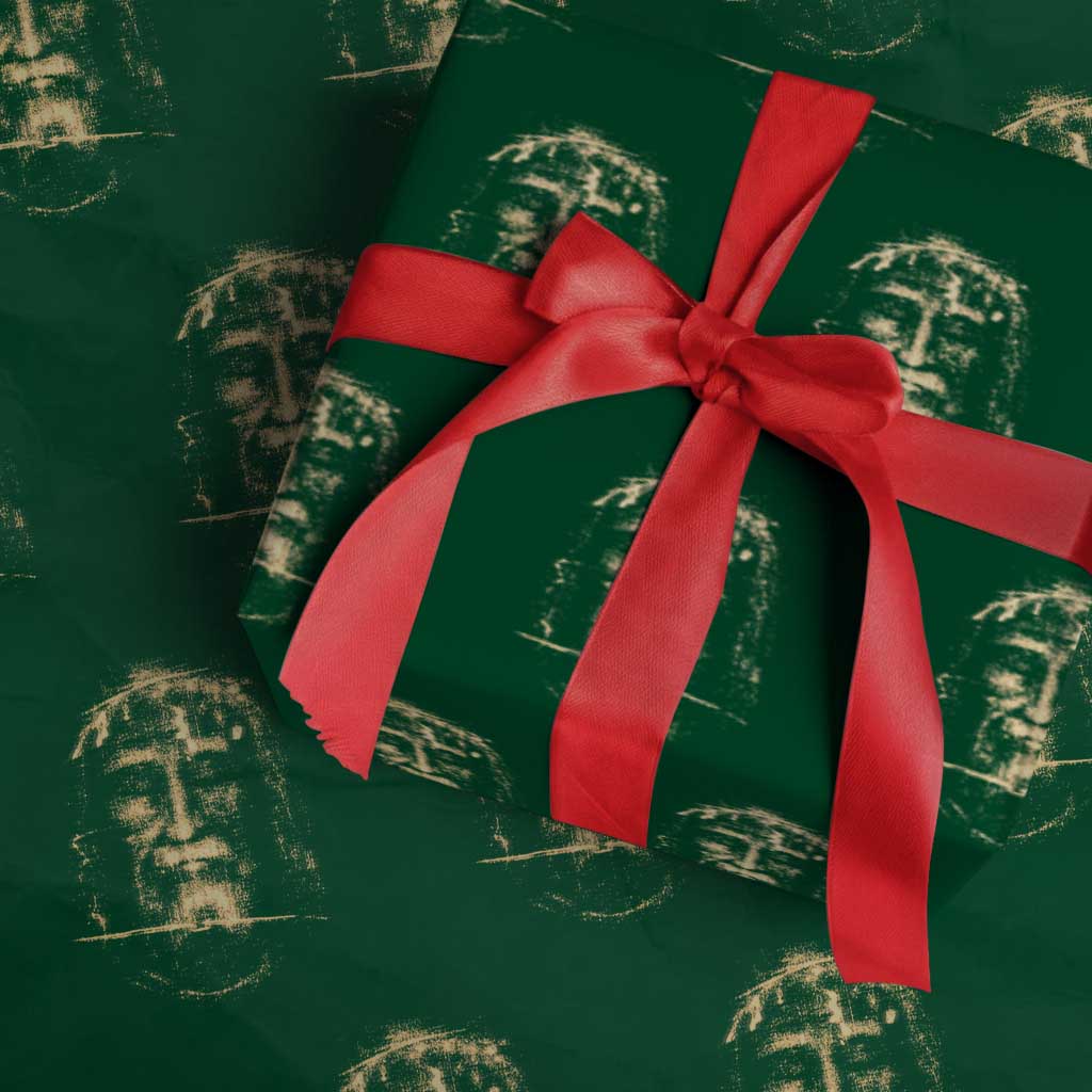 Shroud Of Turin Jesus Wrapping Paper Roll Jesus Christ Face Religious Catholic Christian Faith