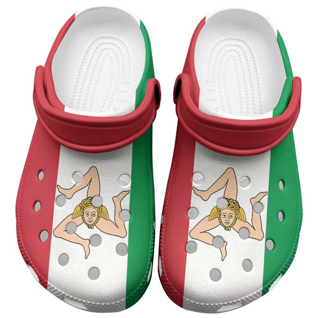 Sicilian revolution of 1848 Clogs Shoes Flag Color Inspiration - Wonder Print Shop