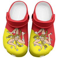 Sicily Italy Clogs Shoes Flag Color Inspiration - Wonder Print Shop