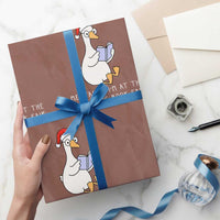 Silly Goose Bookish Christmas Wrapping Paper Roll Mentally I Am At The Scholastic Book Fair - Wonder Print Shop