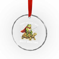 Silly Goose Crystal Glass Ornament Sorry Im Late I Was Dilly Dallying