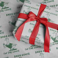 Silly Goose Dad Wrapping Paper Roll New Dad Pregnancy Announcement Fathers Day