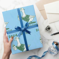 Silly Goose Dad Wrapping Paper Roll New Dad Pregnancy Announcement Fathers Day