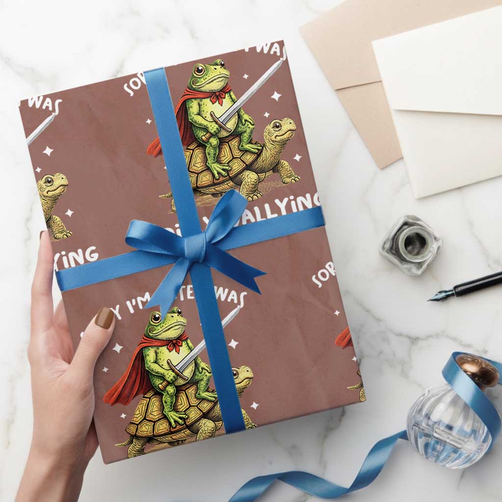 Silly Goose Wrapping Paper Roll Sorry Im Late I Was Dilly Dallying